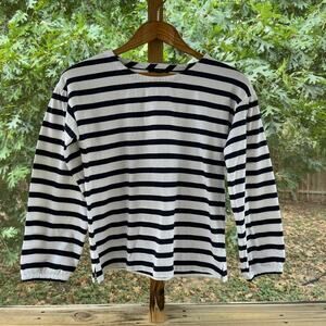 J. Crew Women's Mariner Cloth Puff Sleeve Top In Stripe Size XXS